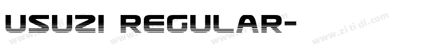 Usuzi Regular字体转换